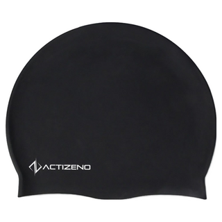ACTIZENO 高級矽膠泳帽, 黑色, 1個