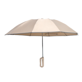 JUNSUNG 扣環握把三折自動反向晴雨傘 遮光抗UV