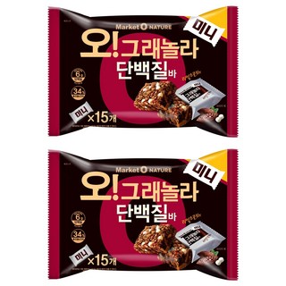 Market O NATURE 蛋白棒 可可口味, 192g, 2個