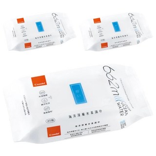 Combi 康貝 海洋深層水柔濕巾 厚型, 2g, 80張, 3包