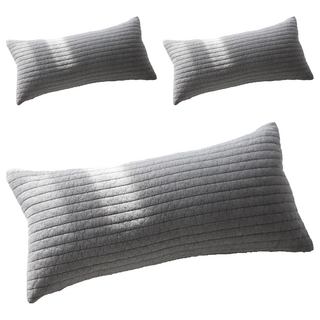무이비엔 무지 광목 낮잠 메밀 베개, 그레이, 3개