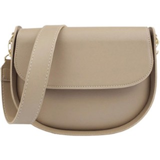 Pink Bag Moon River半月圓形斜背包, 米色