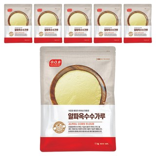 O.Q.B α-玉米粉, 1kg, 6個