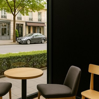 DEKOREA DIY室內裝潢 隱私保護 無膠窗戶貼膜, 黑色遮光