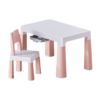 哩哩摳摳 LILIKOKO 可增高書桌椅組 一桌一椅 粉色 兒童學習桌, 1個
