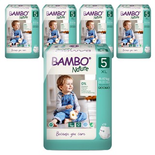 밤보네이처 그린 팬티형 기저귀, 5단계, 95매