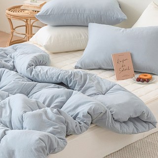 shez Home 韓國製Shake Milk水洗棉被, 灰藍色