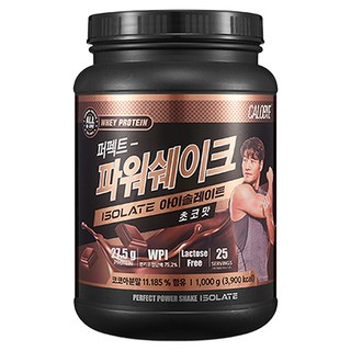 칼로바이 퍼펙트 파워쉐이크 아이솔레이트 WPI 프로틴 파우더 초코맛, 1kg, 1개