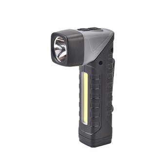 磁吸五段式照明轉角手電筒 Type-C快充 電量指示 雙色側燈, 1支