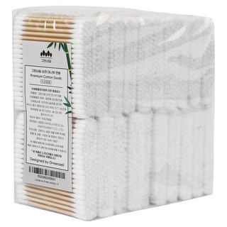 그린내일 대나무 면봉, 1개, 2000개입