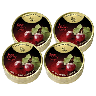캐빈디쉬앤하비 캔디 체리맛, 200g, 4개