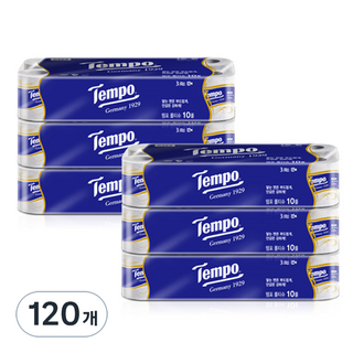 Tempo Tempo 3層裝飾優質衛生紙 24m, 10入, 12個