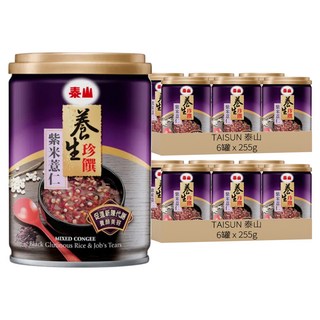 泰山 養生珍饌 紫米薏仁粥 255g 小罐裝 無防腐劑, 12罐