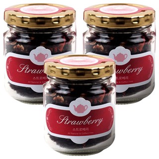 Areumdre 草莓果茶茶葉, 40g, 1罐, 3罐