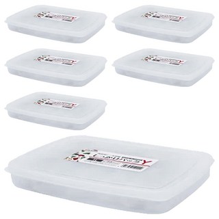 NAKAYA 透明保鮮盒 K400 1L, 1個, 6個