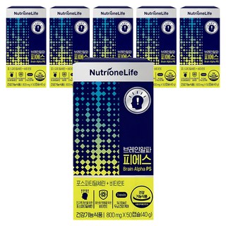 뉴트리원 브레인알파 피에스, 50정, 6개