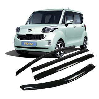 Leadhome 煙燻色車用晴雨窗 4件組, 汽車, 煙燻色