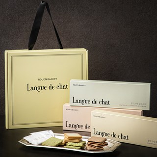 후앙 랑그드샤 쿠키 3종 세트, 390g, 1개입, 1세트