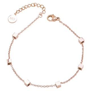 RADIANT STAR 璀璨之星 鈦鋼MARIGOLD甜蜜方塊糖質感簡約小方塊手鍊 KMD034