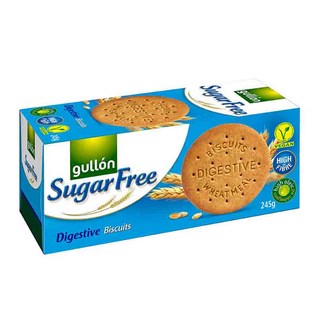 gullon 穀優 無糖全麥消化餅, 純素高纖餅乾, 245g, 1盒