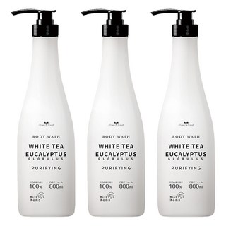 QUNDO 康朵 除蟎香水沐浴乳 白茶尤加利, 800ml, 3瓶