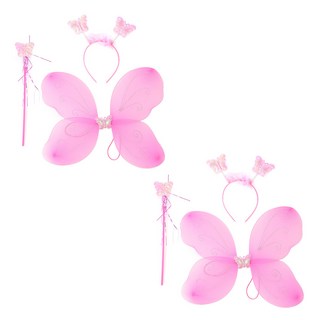 PARTYSHEOW 天使精靈翅膀套組, 粉紅色, 2組