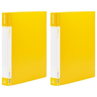Lan CHYn 連勤牌文具 pp 三孔1/d型夾, 黃色, 2入