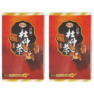 展瑄 杜仲茶 100%天然草本植物, 4g, 30包, 2盒