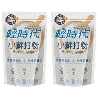 輕時代 小蘇打粉 清潔去污 消除異味, 1.2kg, 2包