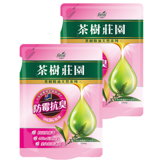 farcent 花仙子 茶樹莊園 茶樹超濃縮洗衣精補充包 防霉抗臭, 1.3kg, 2包