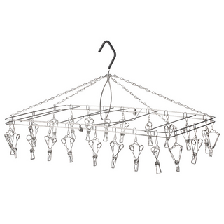 SHIMOYAMA 304不鏽鋼折疊式晾曬架 22夾