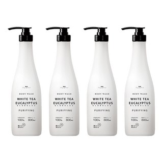 康朵白茶尤加利除蟎香水沐浴乳-除蟎抗菌、溫和潔淨、全家適用, 800ml, 4瓶