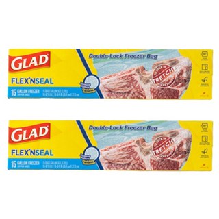 GLAD 佳能 可伸縮魔法夾鏈袋, 15入, 大(L), 2個