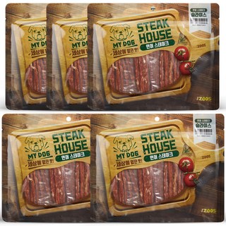 마이독스테이크하우스 강아지 슬라이스 간식, 연어, 200g, 5개