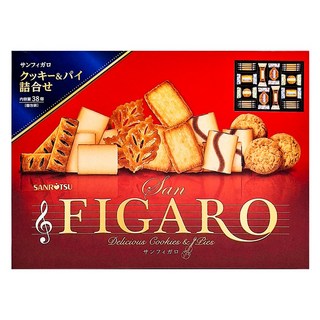 三立費加羅餅禮盒38枚入 多種口味綜合餅乾 獨立包裝 送禮自用, 267.4g, 1盒