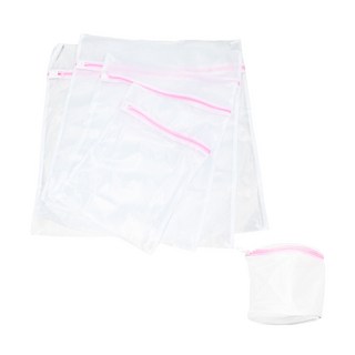 coupang 加厚洗衣袋五件組, 拉鍊設計，防止掉落，出差旅行收納方便，尺寸多樣，加大容量, 單一顏色, 1組