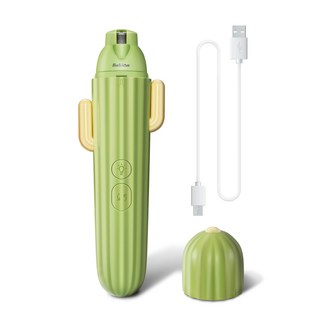 바비온 반려동물 선인장 LED 발톱갈이, 혼합 색상, 1개