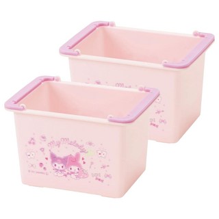 Skater 小物收納籃, 美樂蒂 酷洛米 粉色, 2個