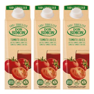 돈시몬 생과일 착즙 100% 토마토주스, 1L, 3개