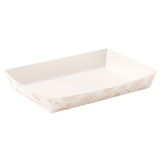 일회용 사각 종이 접시 DK-2 15 x 9.2 x 2.5 cm, 1개입, 100개