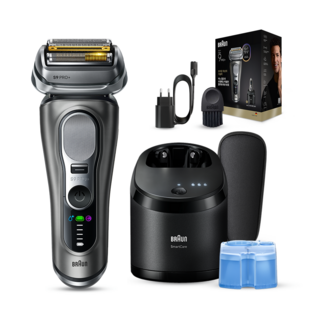 BRAUN 시리즈 9 PRO+ 울트라 씬 전기면도기, 9665cc, 그라파이트