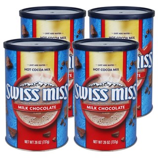 Swiss Miss 牛奶巧克力熱可可粉, 737g, 4罐
