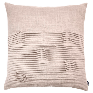 HOLA 和樂家居 查莉壓線百摺抱枕 910g, 卵石灰