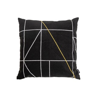 HOLA 和樂家居 伊登滿版繡花線條抱枕 640g, 014361227