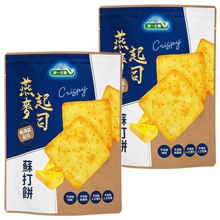 統一生機 燕麥起司蘇打餅 7入, 108g, 2袋