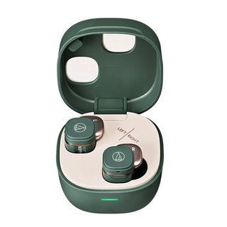audio-technica 鐵三角 無線耳機 原廠保固, ATH-SQ1TW2-GR, 綠色