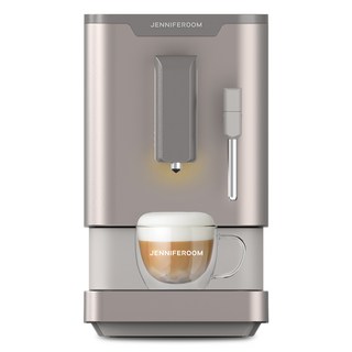 JENNIFEROOM 全自動咖啡機蒸氣拿鐵Pro, JR-SEM0212TP, 灰褐色