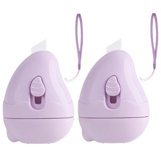 芒果 宅配單個資保護章 紫色, 2個, 黑色