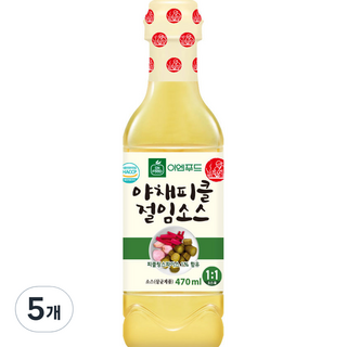 EN FOOD 蔬菜黃瓜醃漬醬, 5個, 470ml