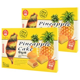 九福 鳳梨酥禮盒, 台灣正點鳳梨酥, 內餡酥軟, 送禮自用, 250g, 2盒